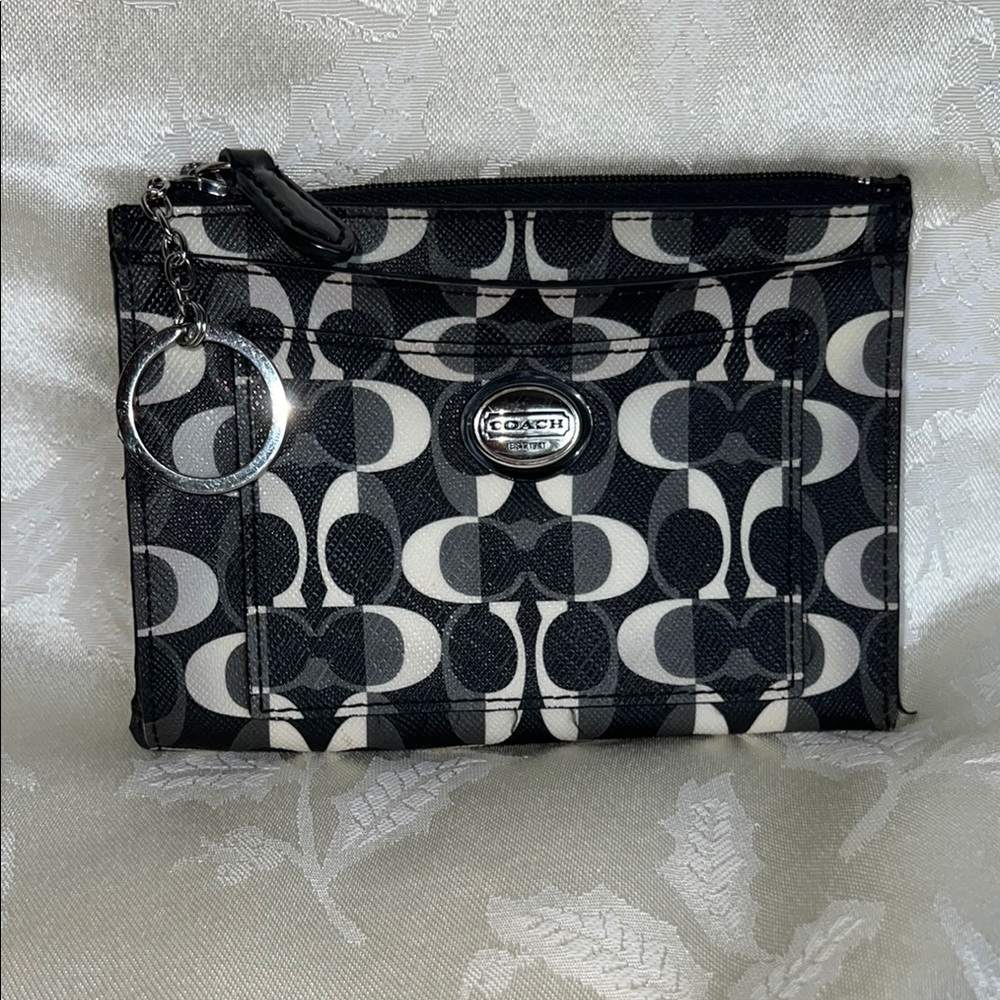 COACH PAYTON DREAM Signature C Wallet w/key ring